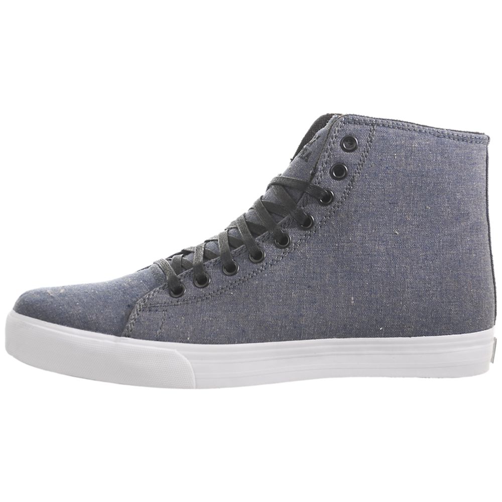 Baskets Montantes Supra Thunder High Bleu Marine Navy Chambray Homme | HAT-57522777